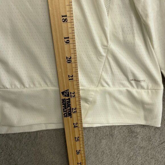 NWOT Mondetta Women's M Ivory Zip-Up Hoodie Light Jacket - Picture 3 of 8